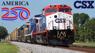 CSX's America 250th Units Lead train M408-01 | Pembroke NC 7/2/26