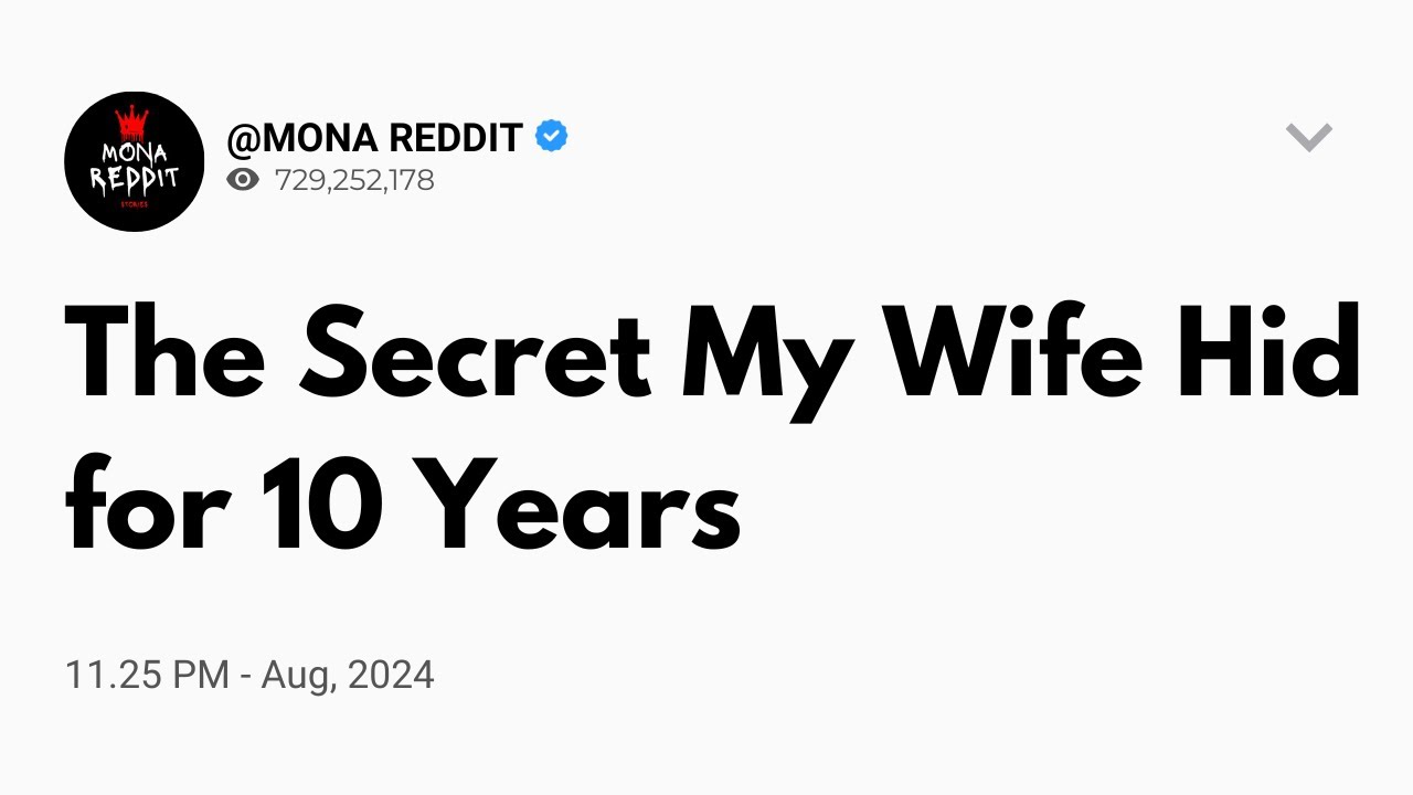 The Secret My Wife Hid for 10 Years YouTube
