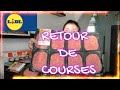 Retour de courses lidl  xxl  avec tous les prix