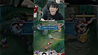 Reaction para Streamer liat Arfy sokolill🔥#MLBBxNARUTO #MobileLegendsBangBang #MLBB