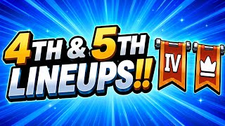 Top Heroes 4th & 5th Lineups!!