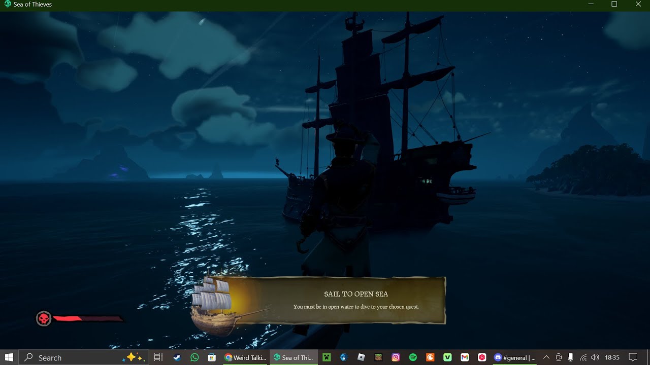 Playing Sea of Theives