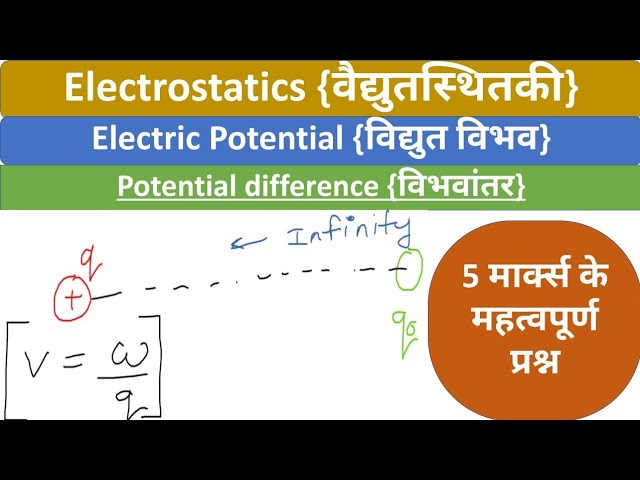 Electric Potential | विद्युत विभव | Potential Difference | विभवांतर | Applied Physics 2