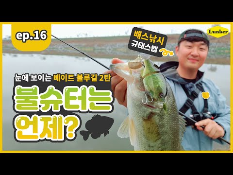 [소울베이트] EP.16 눈에 보이는 베이트 <strong>블루길</strong> 2탄 - 불슈터는 언제?? (규태스텝,배스낚시)