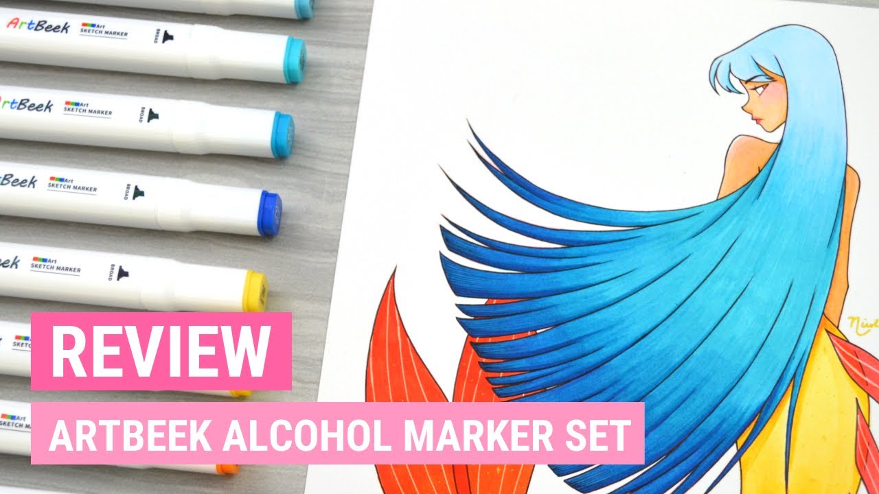 ArtBeek 80 Colors Alcohol Markers Set, Illustration Permanent