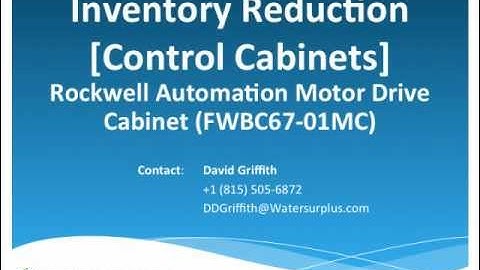 Rockwell Automation Motor Drive Cabinet (FWBC67-01MC)
