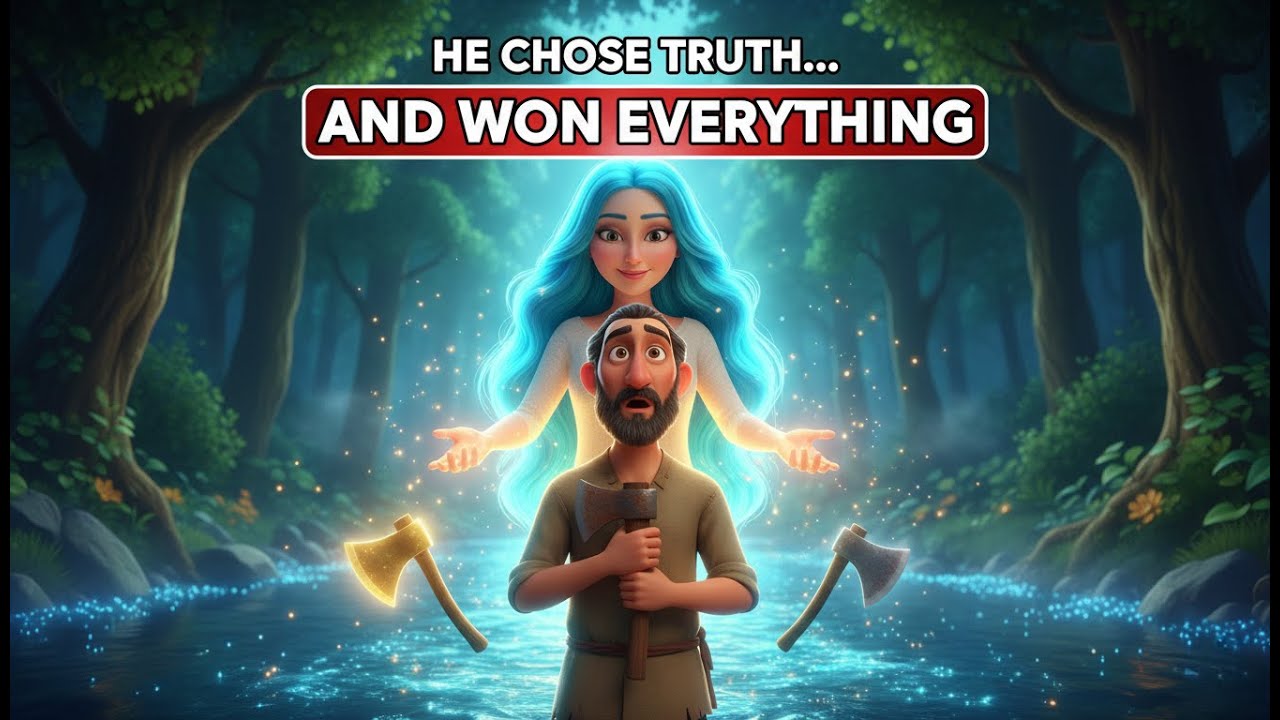 The Honest Woodcutter and the Three Axes 🌳🪓 | English Moral Stories | Bedtime Stories