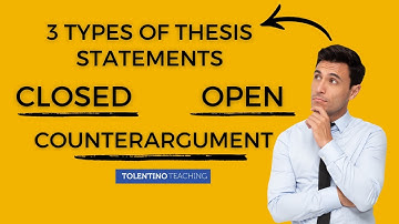 Three Main Types of Thesis Statements (Lesson and Activity)