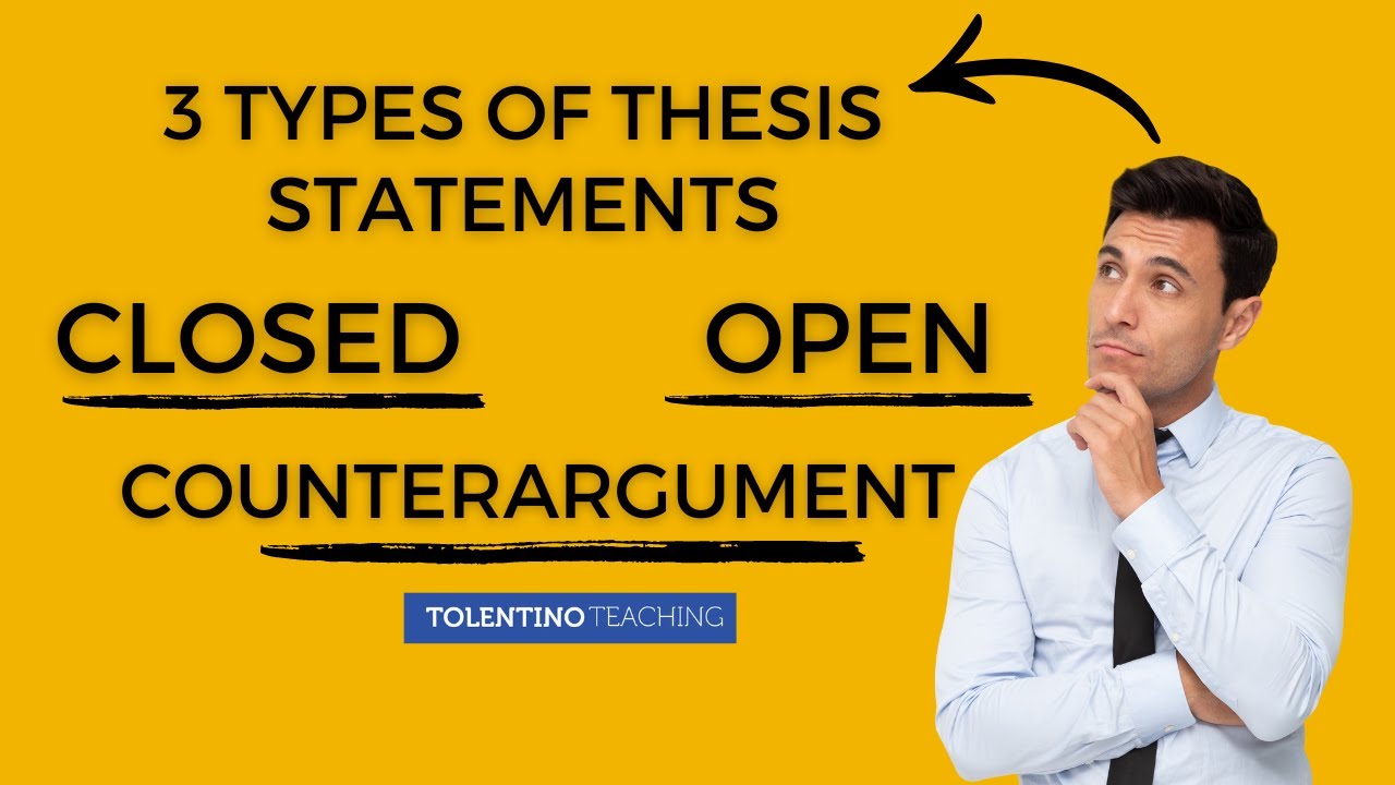 Three Main Types Of Thesis Statements Lesson And Activity YouTube