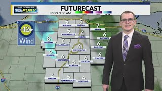 Slick roads and cold to start the workweek screenshot 4