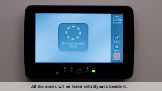 Bypassing Zones on the PowerSeries Neo Touchscreen