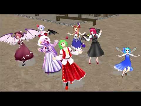 【東方MMD】クッキー☆の登場メンバーでUSA（野獣先輩ver）を踊らせてみた #mmd #野獣先輩