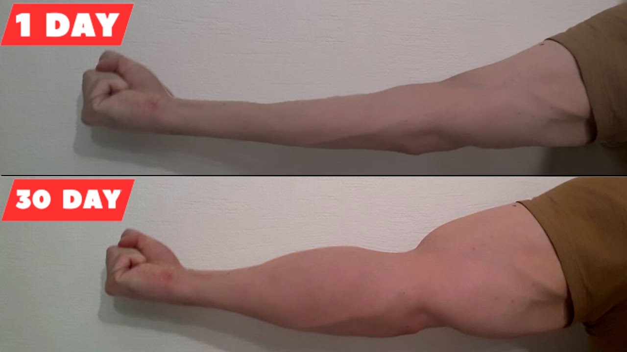 Bigger Arms in 30 Days Home Workout (AMAZING) - YouTube