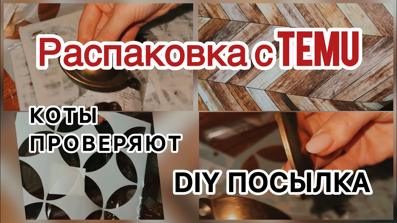 Распаковка с TEMU 😁коты контролируют процесс 🐱