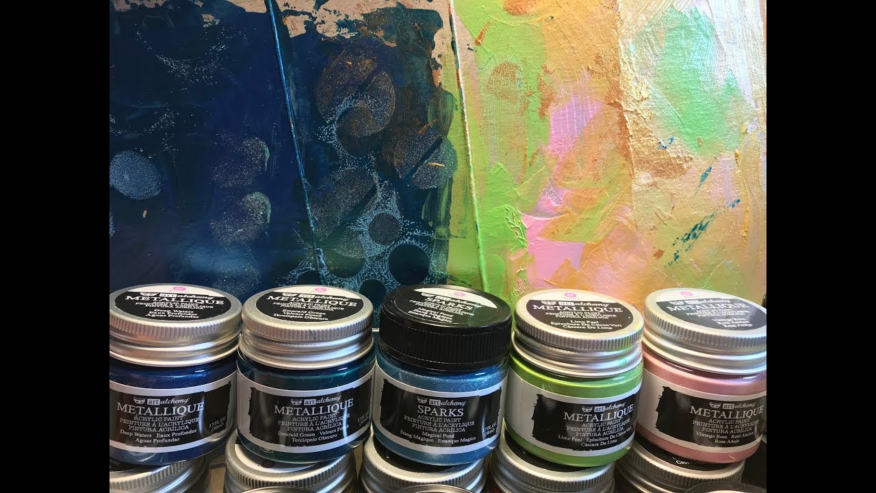 Prima Art Alchemy Metallique and Sparks Paints - Product Testing