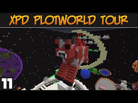 Minecraft Server: XPD Plotworld Tour 11 Community Space Build