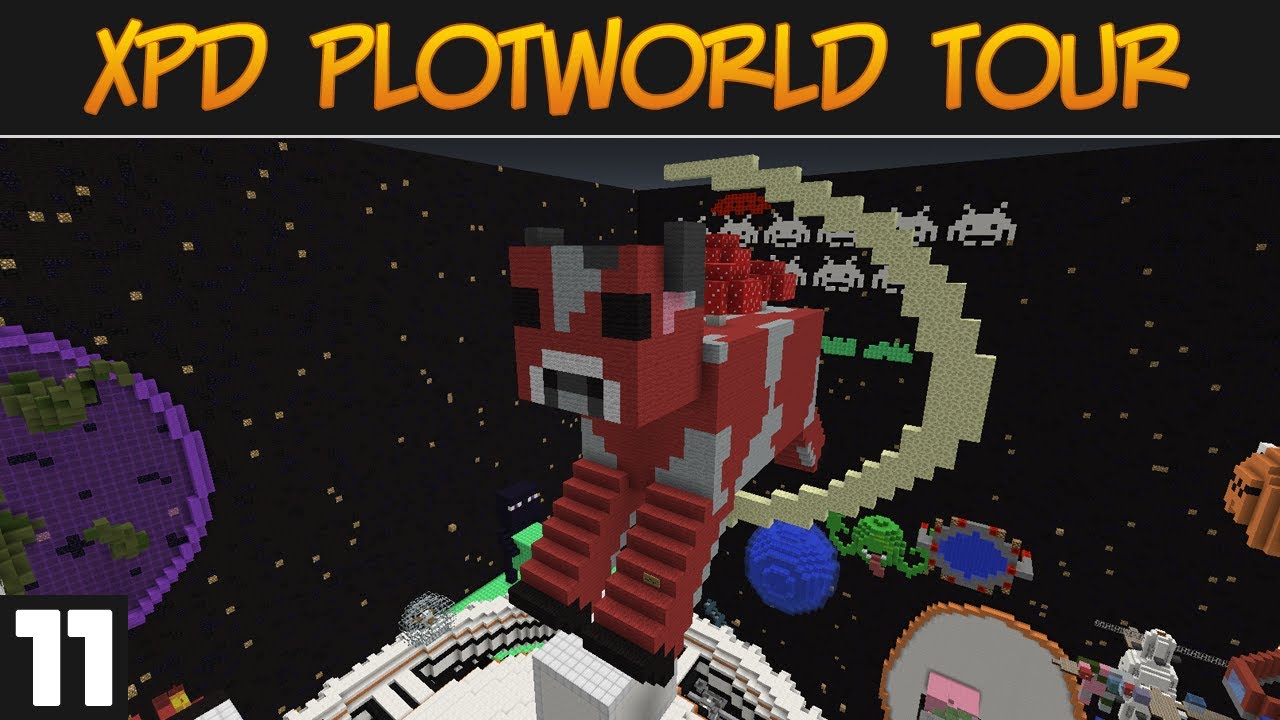 Minecraft Server: XPD Plotworld Tour 11 Community Space Build