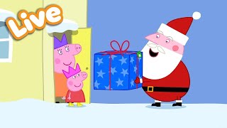 🔴 LIVE 24/7: Peppa Pig’s Christmas Fun! 🎄🎅 | Peppa’s Play Pretend | Cartoon