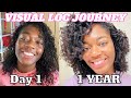 Microlocs 1-year visual journey | 1 - 12 months microlocs transformation
