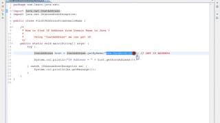 HOW TO FIND IP ADDRESS  FROM DOMAIN NAME IN JAVA
