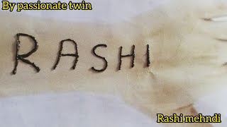 Wo Rashi thi/Rashi mehndi/Ye Rashi thi/chada diya/mehndi/Rashi/easy mehndi design/new mehndi design/