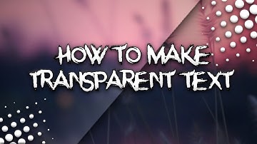 How to make transparent text for your video in android ft. biggieminter