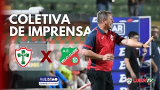 AO VIVO | Coletiva pós jogo PORTUGUESA X VELO CLUBE || LUSA TV