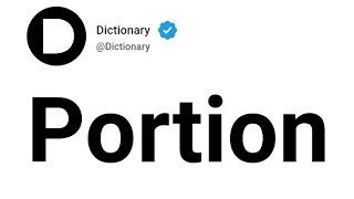 Portion Meaning In English Net Worth