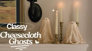 How To Make Cly Halloween Cheesecloth Ghosts In 10 Mins Or Less