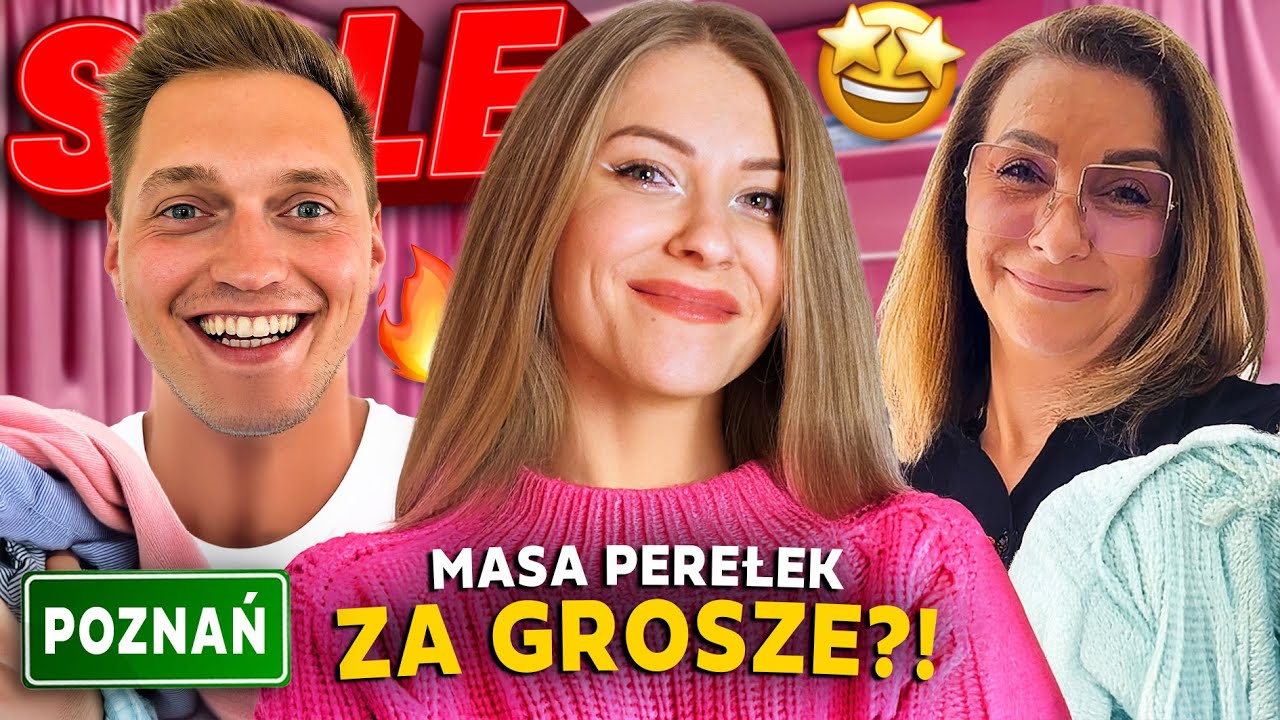 6 ZŁ SZTUKA?! 😱 OBKUPILIŚMY SIĘ GÓRĄ UBRAŃ NA ZAKUPACH Z MAMĄ I MĘŻEM W LUMPEKSIE! 🤩