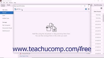 Acrobat Pro DC Tutorial Creating a PDF Portfolio - Adobe Acrobat Pro DC Training Tutorial Course