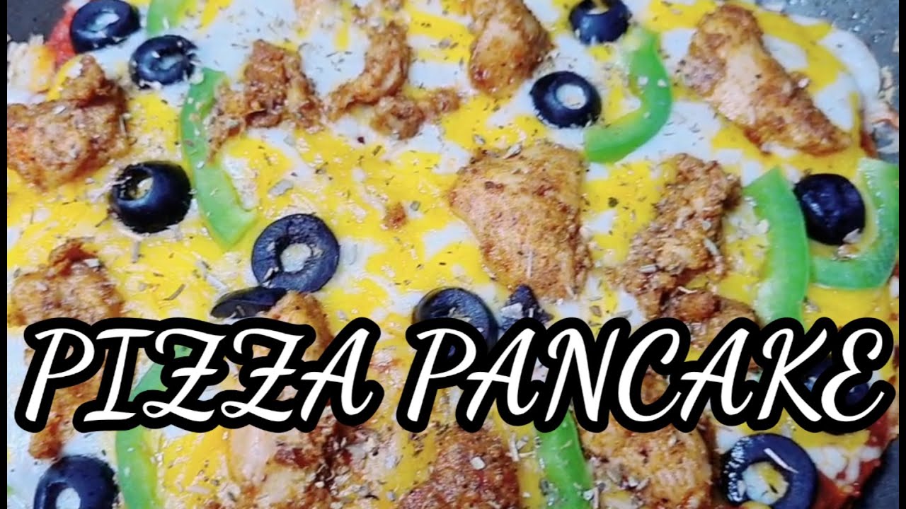 CHICKEN PIZZA PANCAKE | easy and yummy recipe
