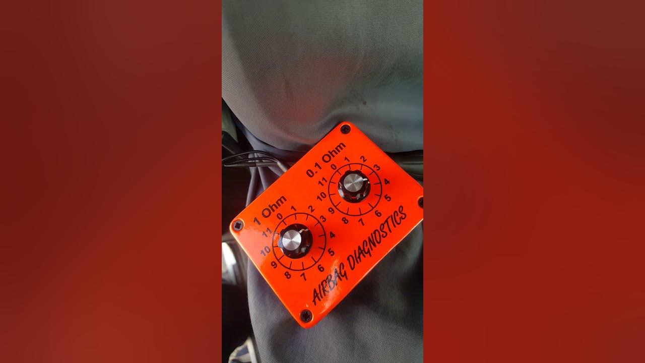 Use of Airbag resistor diagnostic simulator test kit air bag