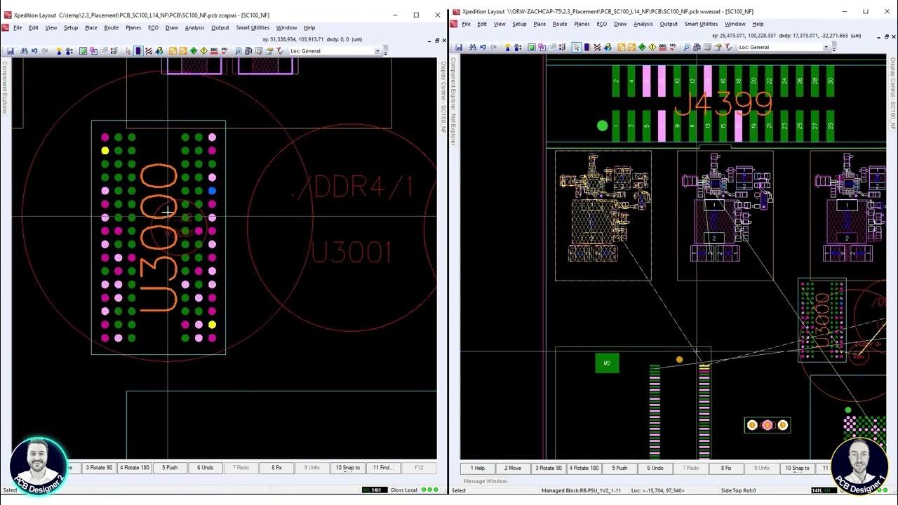 Concurrent part placement demonstration in Xpedition | PCB design flow