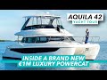 Inside a brand new €1m luxury powercat | Aquila 42 yacht tour | Motor Boat &amp; Yachting