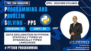 SPPU's FE - PPS | Session 11 | Data Declaration | Statically Typed Vs Dynamically Typed Languages