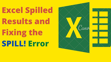 Excel Spilled Results and Fixing the SPILL! Error
