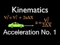 Kinematic Equations and Acceleration Quiz
