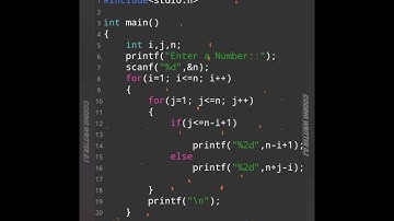Best pattern tutorial video in C programming tutorial ll 💯🧠#coding #short #youtubeshorts