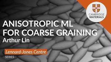 Anisotropic machine learning representations for coarse-graining