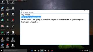 How to show all your system info in HD 2018