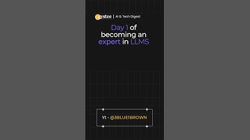 Day 1 of mastering LLMs🎓 | From Beginner to Expert #llm #ai #tech