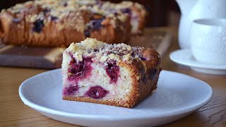 This cake just melts in your mouth! Delicious and quick cherry cake!