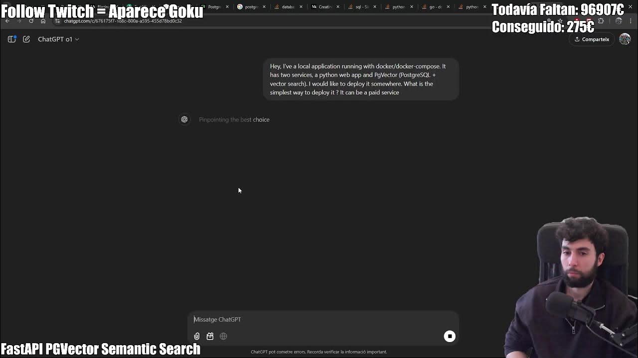 🔴A por 25k subs - Desplegando LLMs con FastAPI Python y PgVector - YouTube