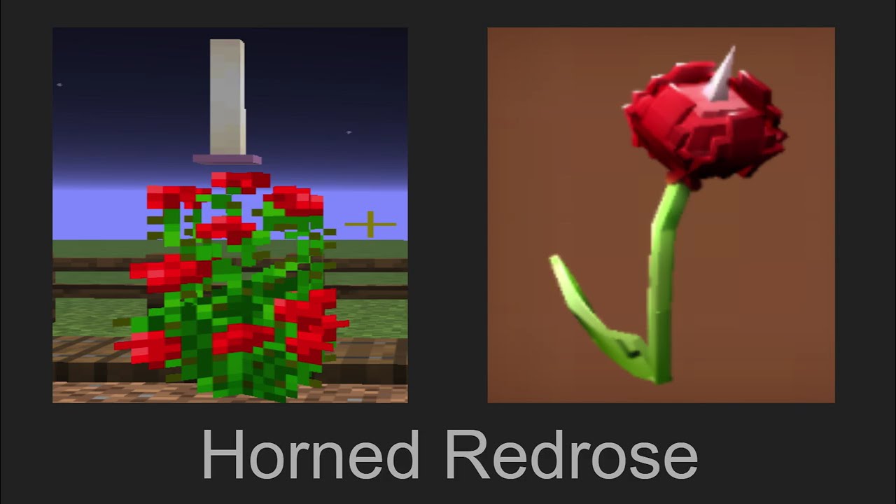 Grow A Garden VS Minecraft, all common plants I've discovered