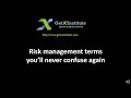 5 risk management terms you&#39;ll never confuse again