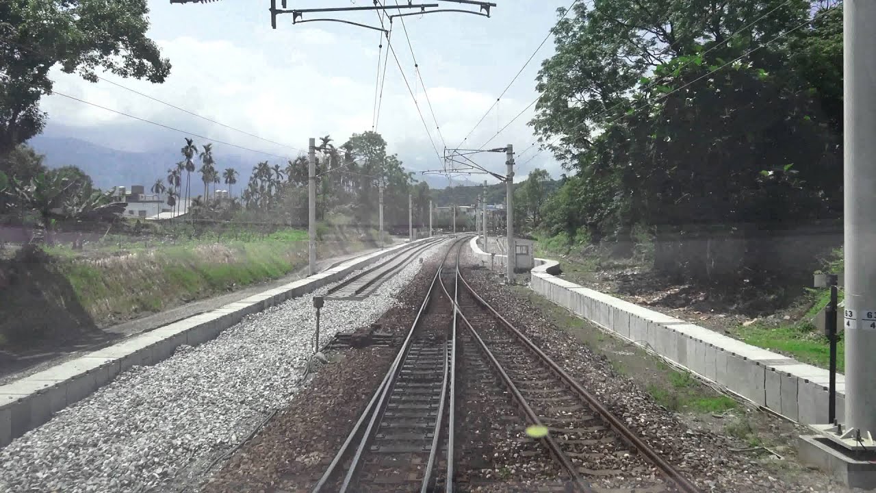 2014.4.18 台鐵 花東電氣化 TEMU 2000 新自強普悠瑪號 線路試車 8794次 花蓮 - 台東 路程景
