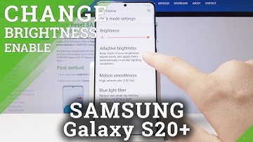 How to Enable Auto Brightness in Samsung Galaxy S20+ | Set Up Adaptive Brightness