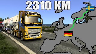 ETS2 Long Delivery (Kalix to Frankfurt) Sweden to Germany | Euro Truck Simulator 2