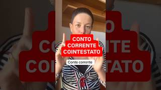 #DIRITTOINPILLOLE - CONTO CORRENTE COINTESTATO